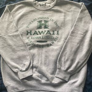 UNISEX UNIVERSITY OF HAWAII CREWNECK SWEATSHIRT